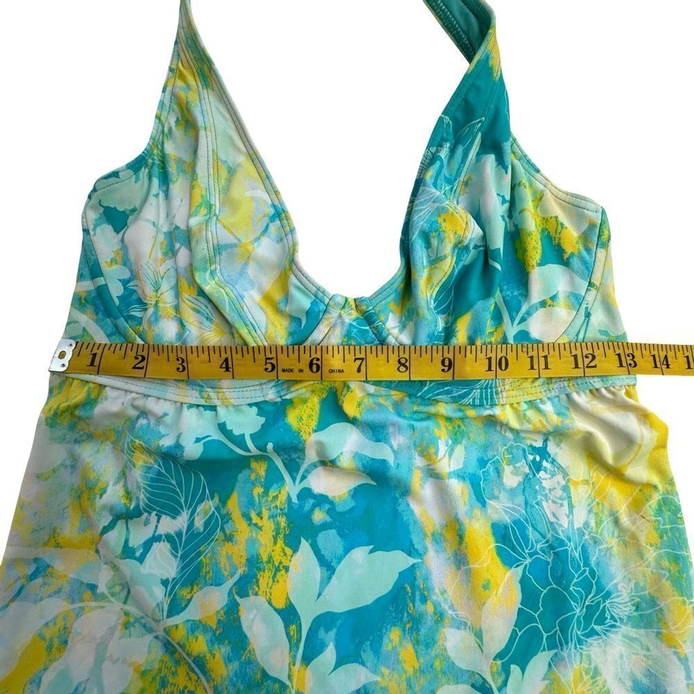 NWT Sunsets SEA HAVEN Muse Halter Underwire Tankini Swim Top 32DD - Picture 9 of 13